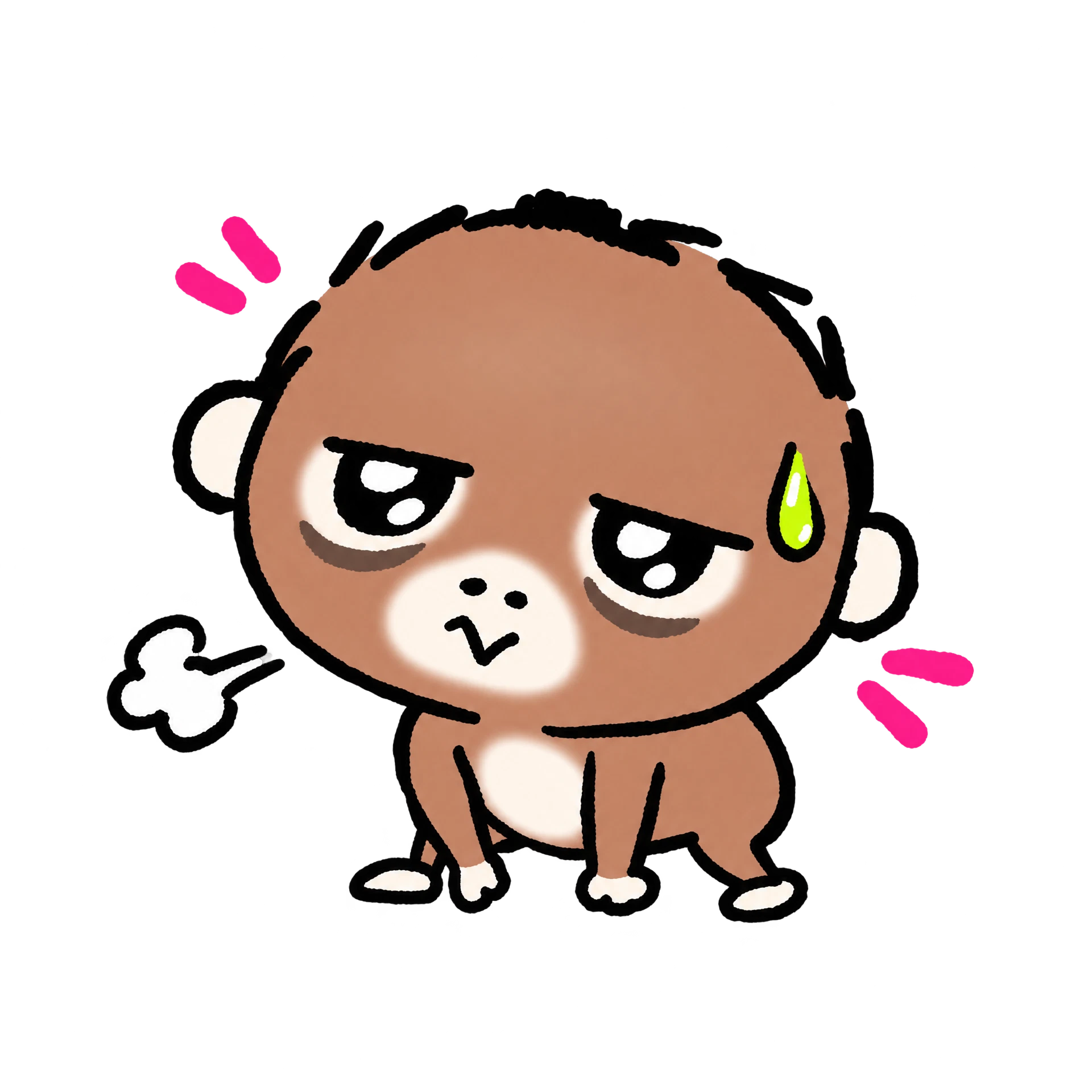 축 처져 있지만 포기하지 않는 우땅이 팬메이드 스티커